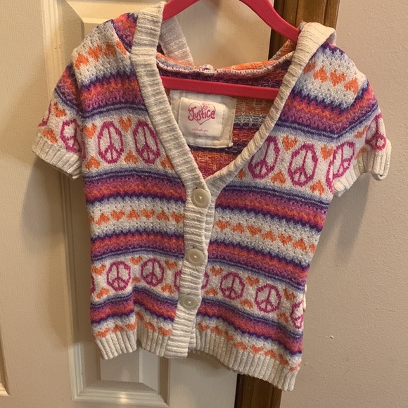 LIKE NEW Girls Sweater AND cute shaw - Picture 5 of 7